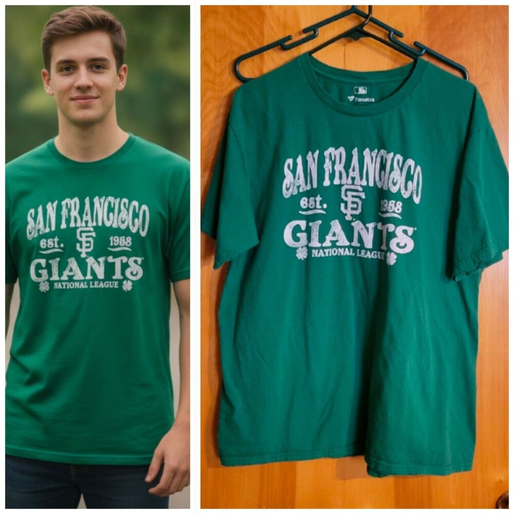 San Francisco Giants Size X-Large By Fanatics With Shamrocks